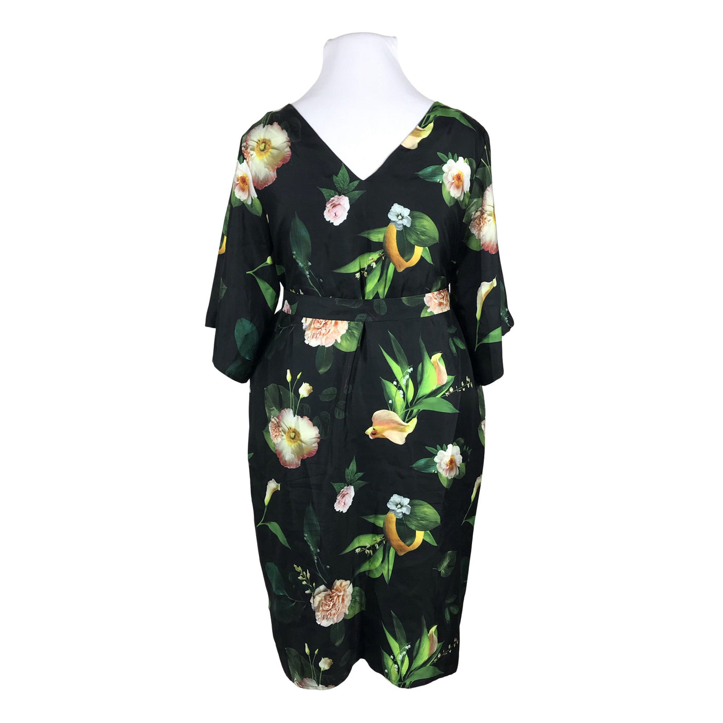 Naisten Uhana Design - Sifonkimekko, koko 42 - Musta (2)