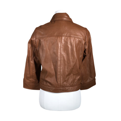 Naisten Part two - Nahkatakki, koko 34 - Ruskea (2)