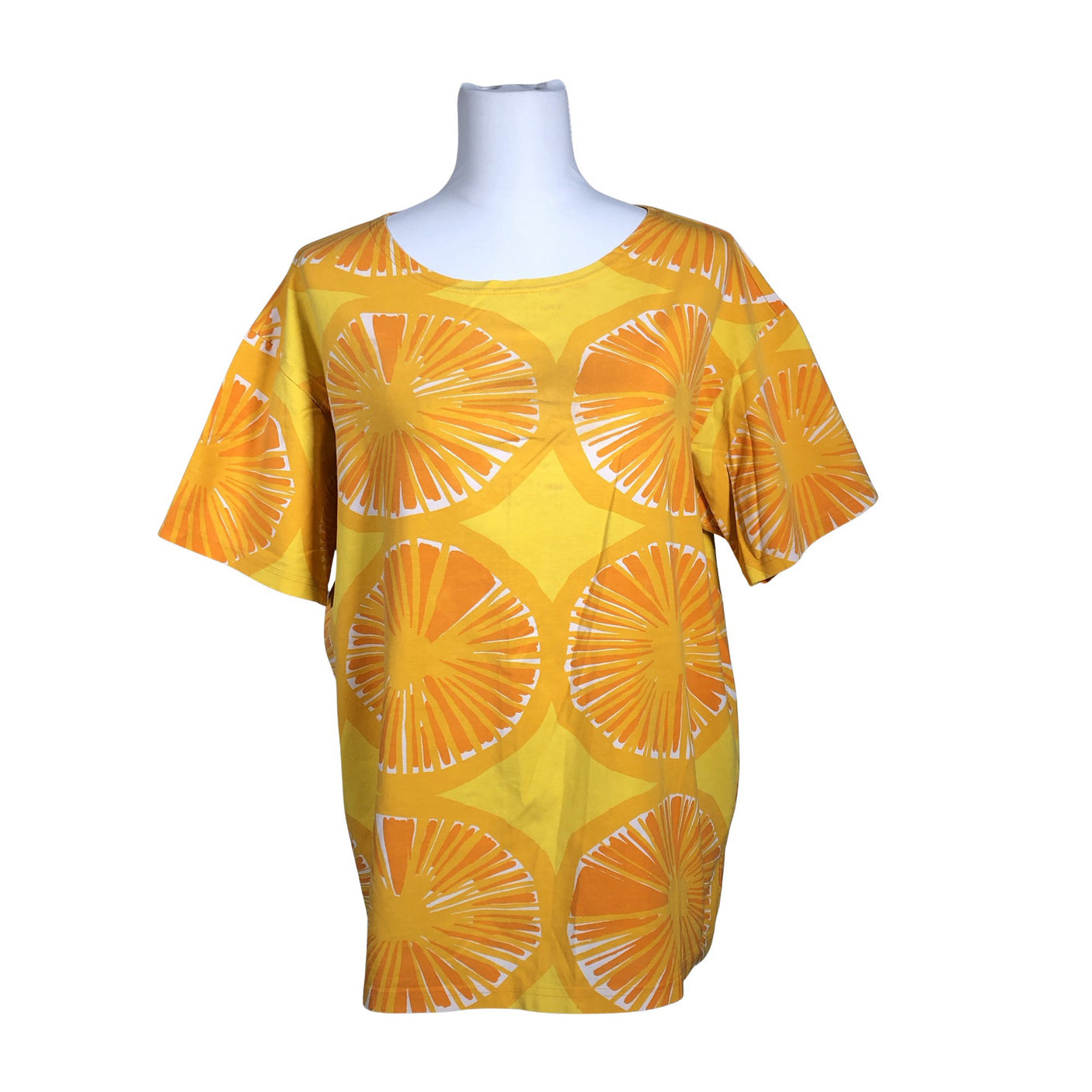 Naisten Marimekko - T-paita, koko 40 - Oranssi (1)
