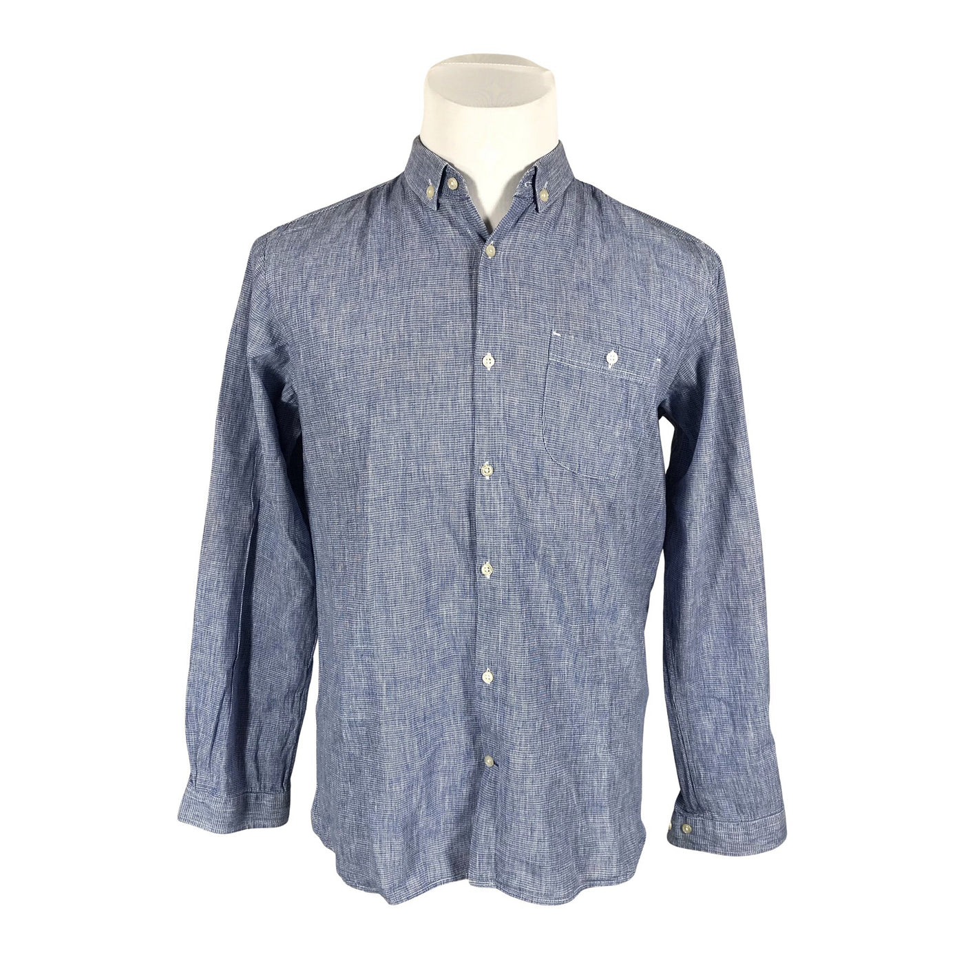 Miesten Knowledge Cotton Apparel - Kauluspaita, koko L - Sininen (1)