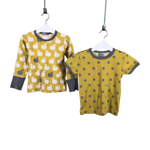 Unisex NOSH - Trikoopaita, koko 98 - 104 - Keltainen (1)