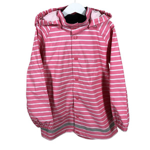 Tyttöjen Polarn O. Pyret - Sadetakki, koko 122 - 128 - Pinkki (1)