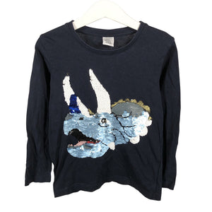 Unisex Lindex - Trikoopaita, koko 110 - 116 - Sininen (1)