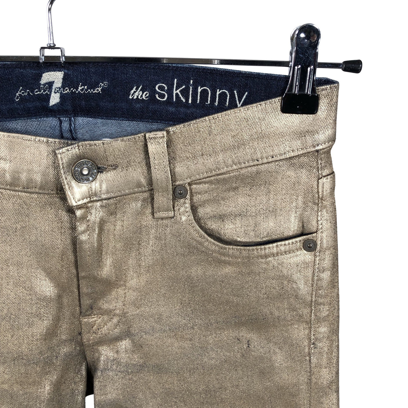 Naisten 7 for all mankind - Farkut, koko W27 - Kulta (3)