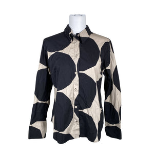Naisten Marimekko - Kauluspaita, koko 40 - Beige (1)
