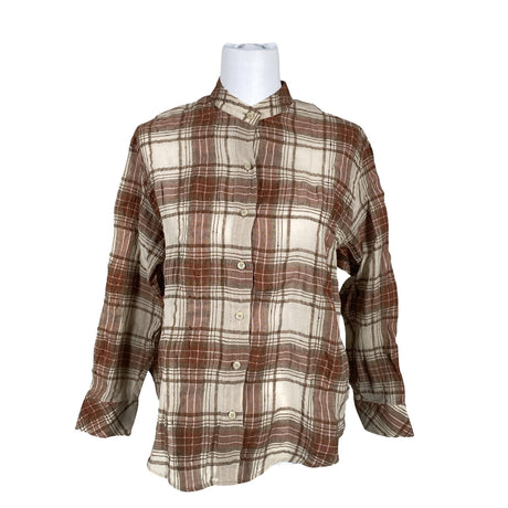 Naisten Massimo Dutti - Kauluspaita, koko 34 - Beige ()