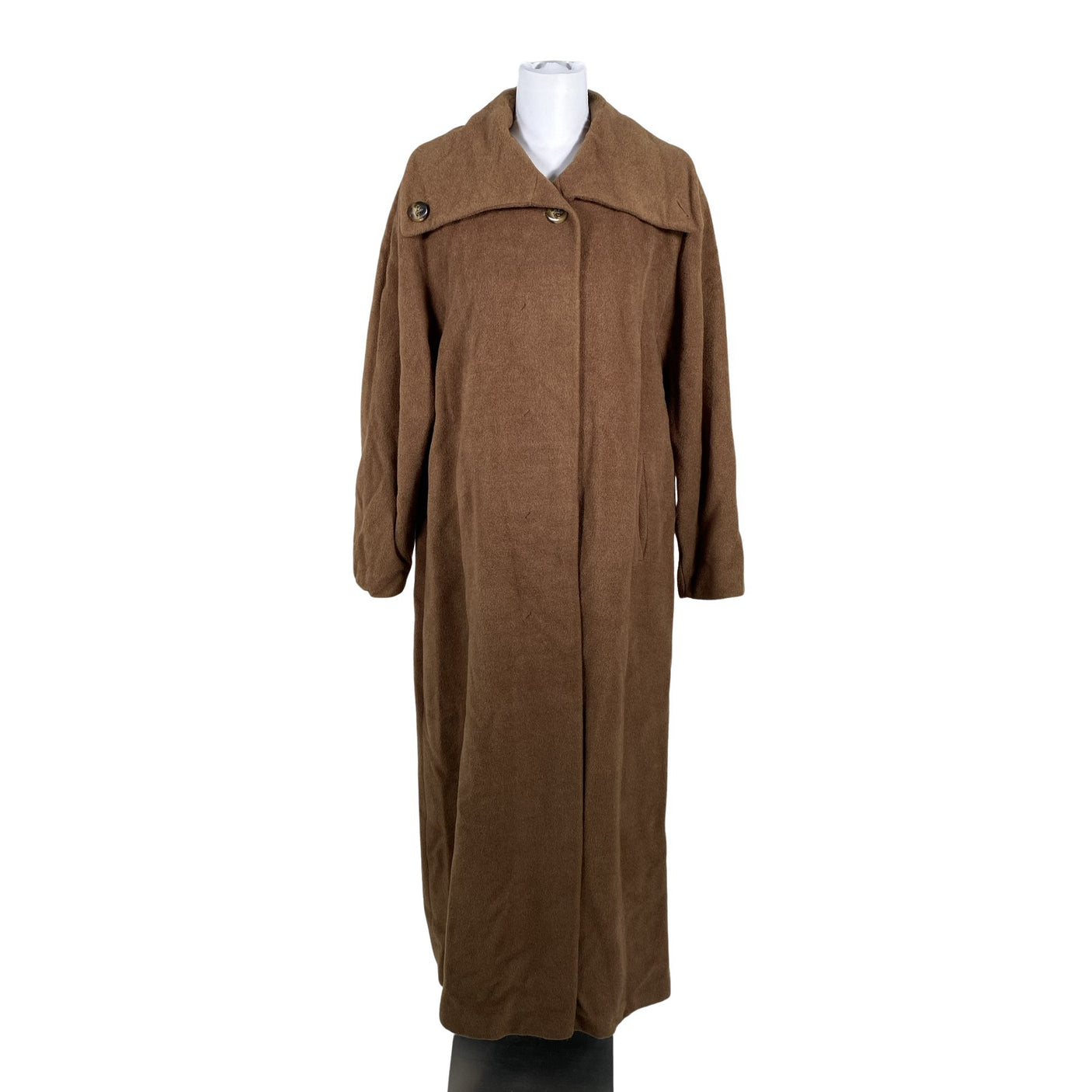 Naisten Master-Coat - Villakangastakki, koko 36 - Ruskea (1)