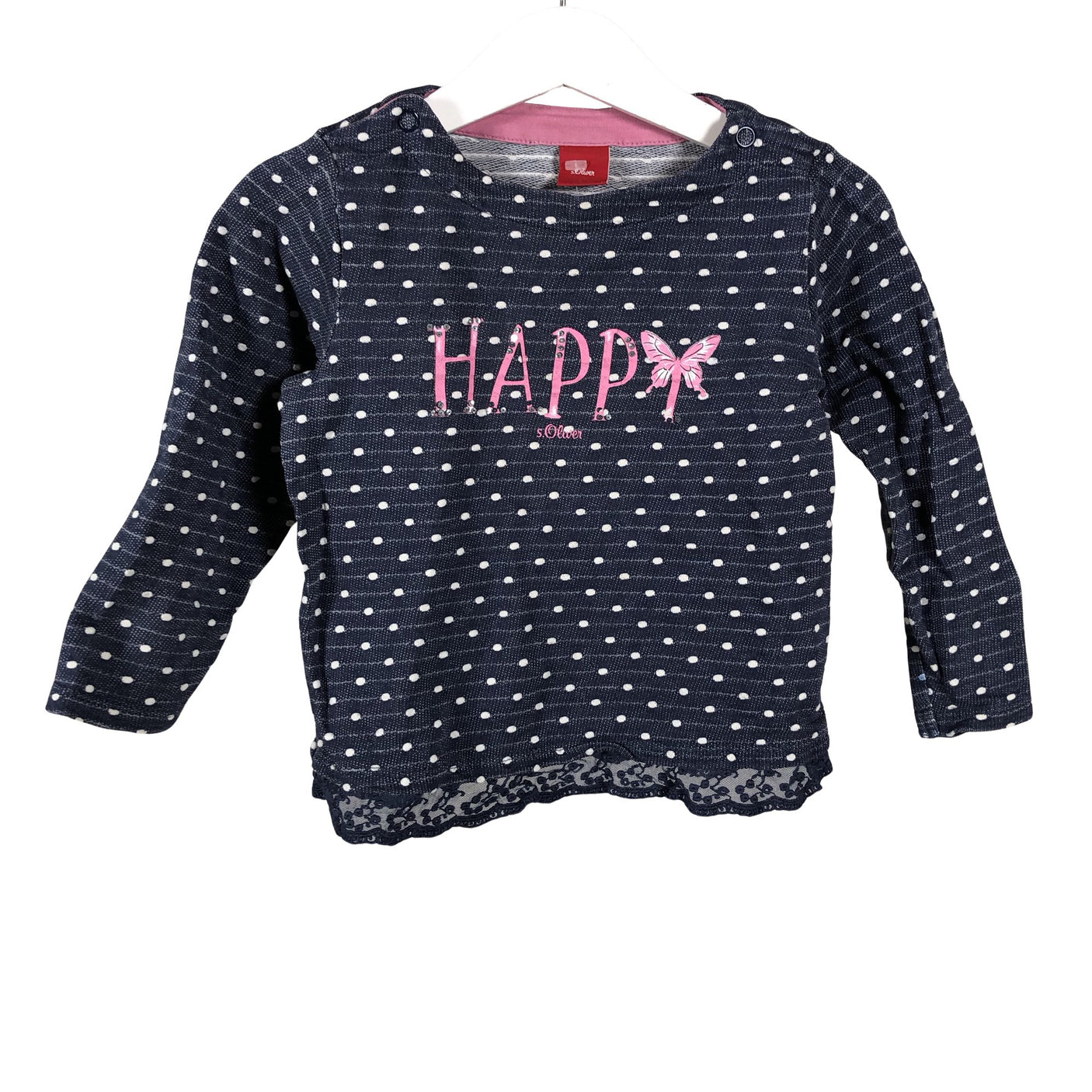 Tyttöjen s.Oliver - Trikoopaita, koko 86 - 92 - Sininen (1)