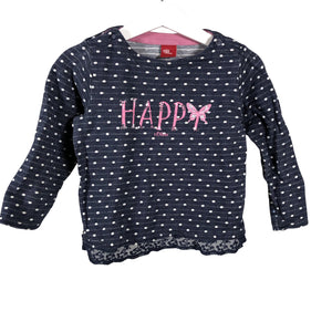 Tyttöjen s.Oliver - Trikoopaita, koko 86 - 92 - Sininen (2)