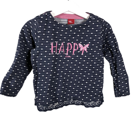 Tyttöjen s.Oliver - Trikoopaita, koko 86 - 92 - Sininen (2)