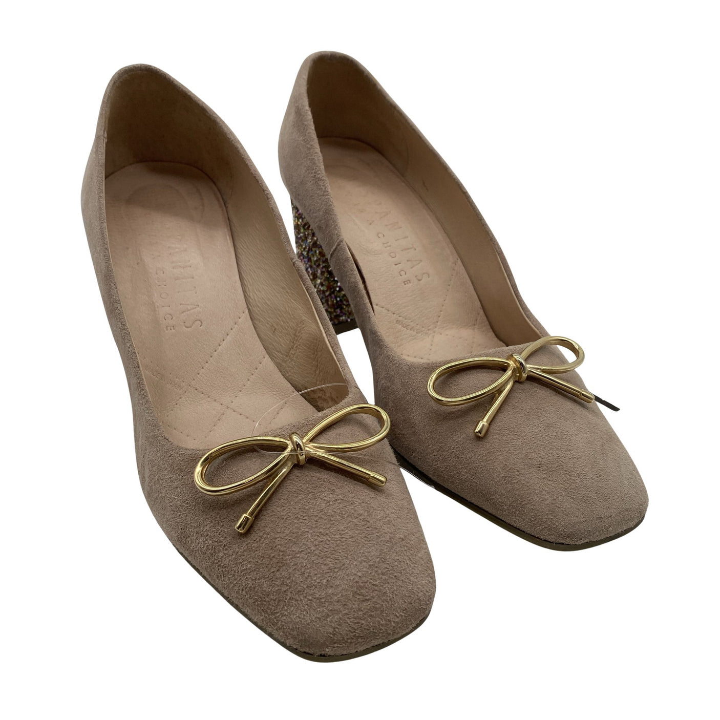 Naisten Hispanitas - Juhlakorkokengät, koko 37 - Beige (2)