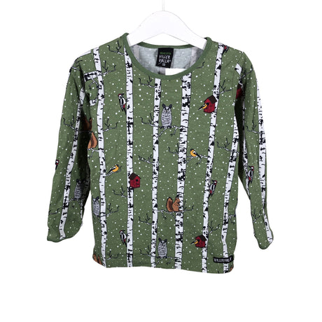 Unisex Villervalla - Trikoopaita, koko 104 - 110 - Vihreä ()