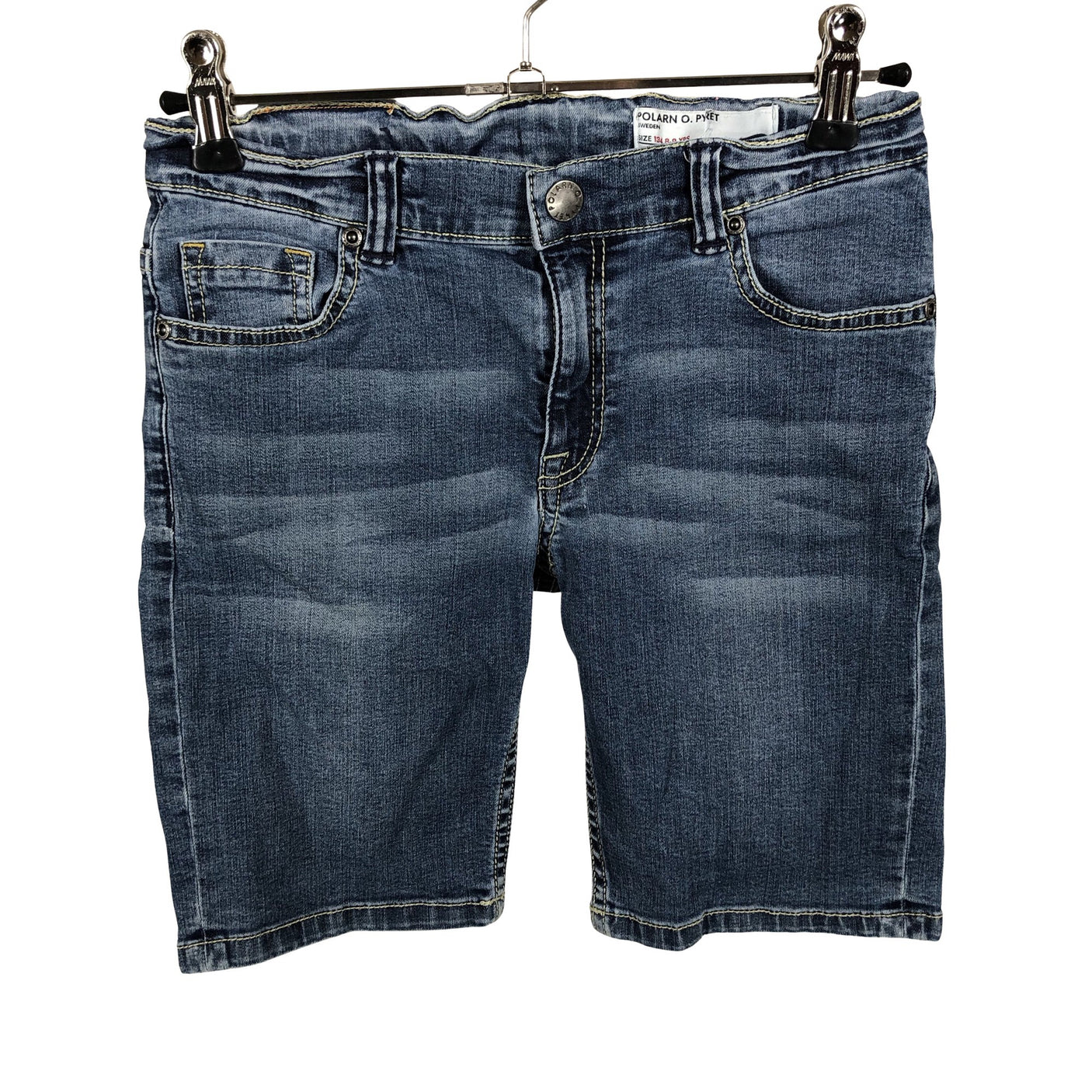 Unisex Polarn O. Pyret - Farkkushortsit, koko 128 - 134 - Sininen (1)
