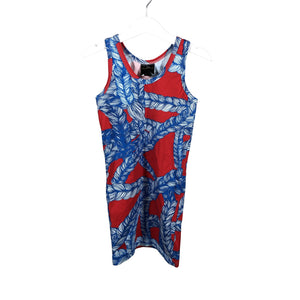 Tyttöjen Vimma - Trikoomekko, koko 104 - 110 - Punainen (1)