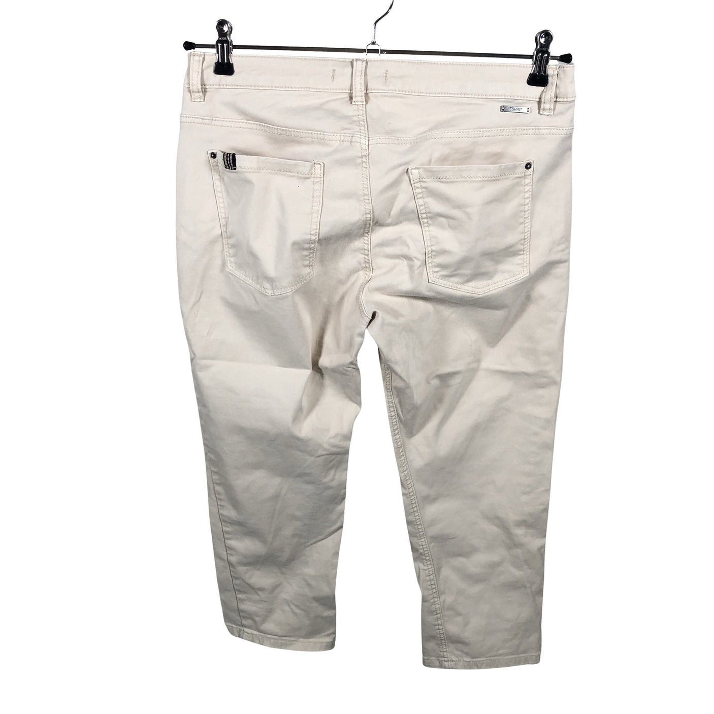 Naisten Esprit - Farkkucaprit, koko 40 - Beige (2)