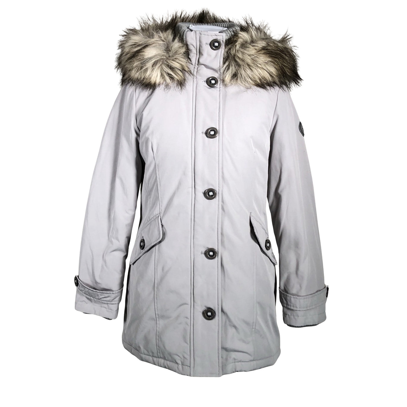 Naisten s.Oliver - Untuvatakki, koko 36 - Harmaa (1)