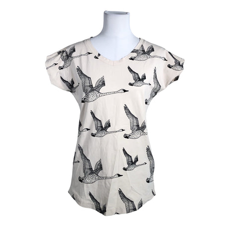 Naisten NOSH - T-paita, koko 36 - Beige ()