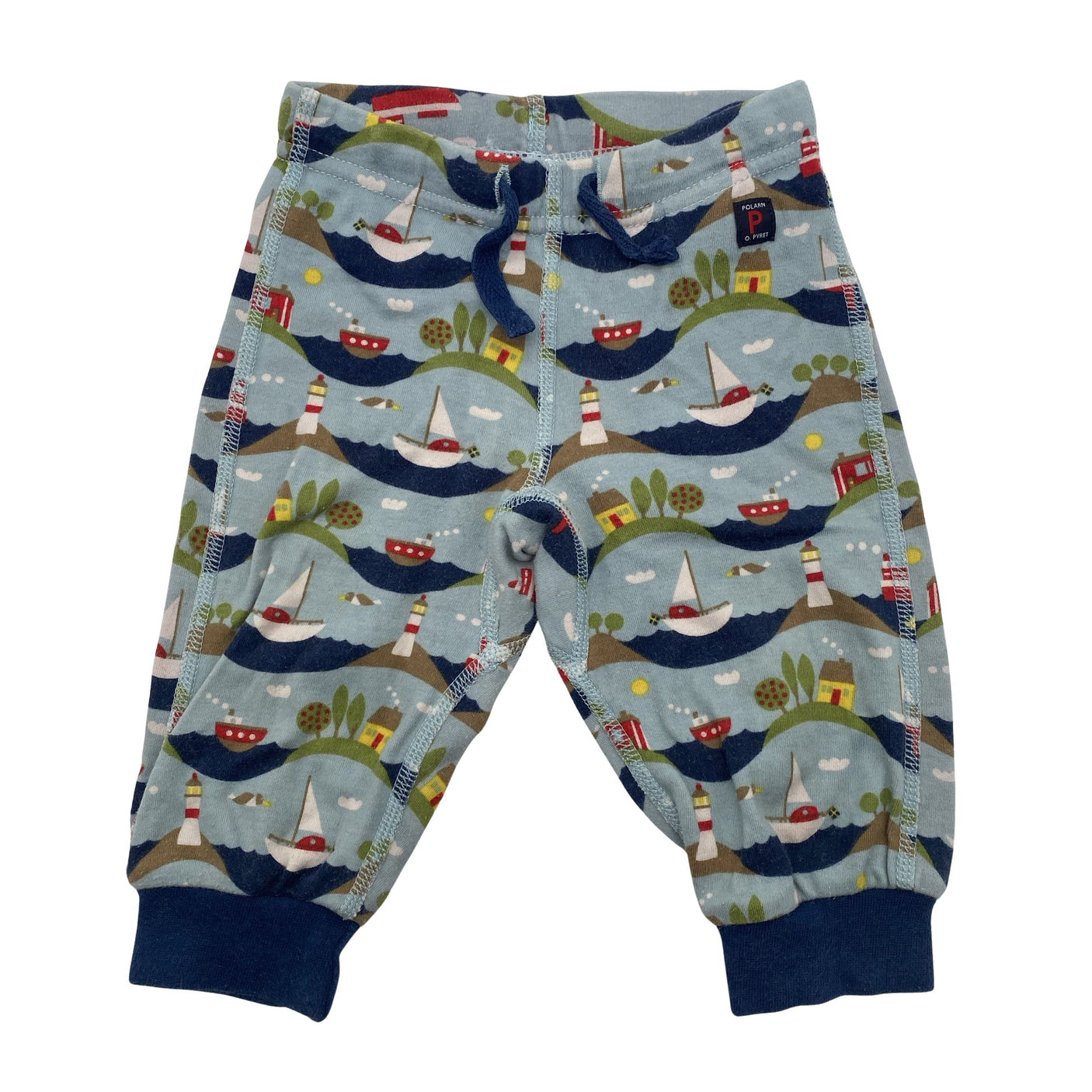 Unisex Polarn O. Pyret - Trikoohousut, koko 56 - 62 - Vaaleansininen (1)