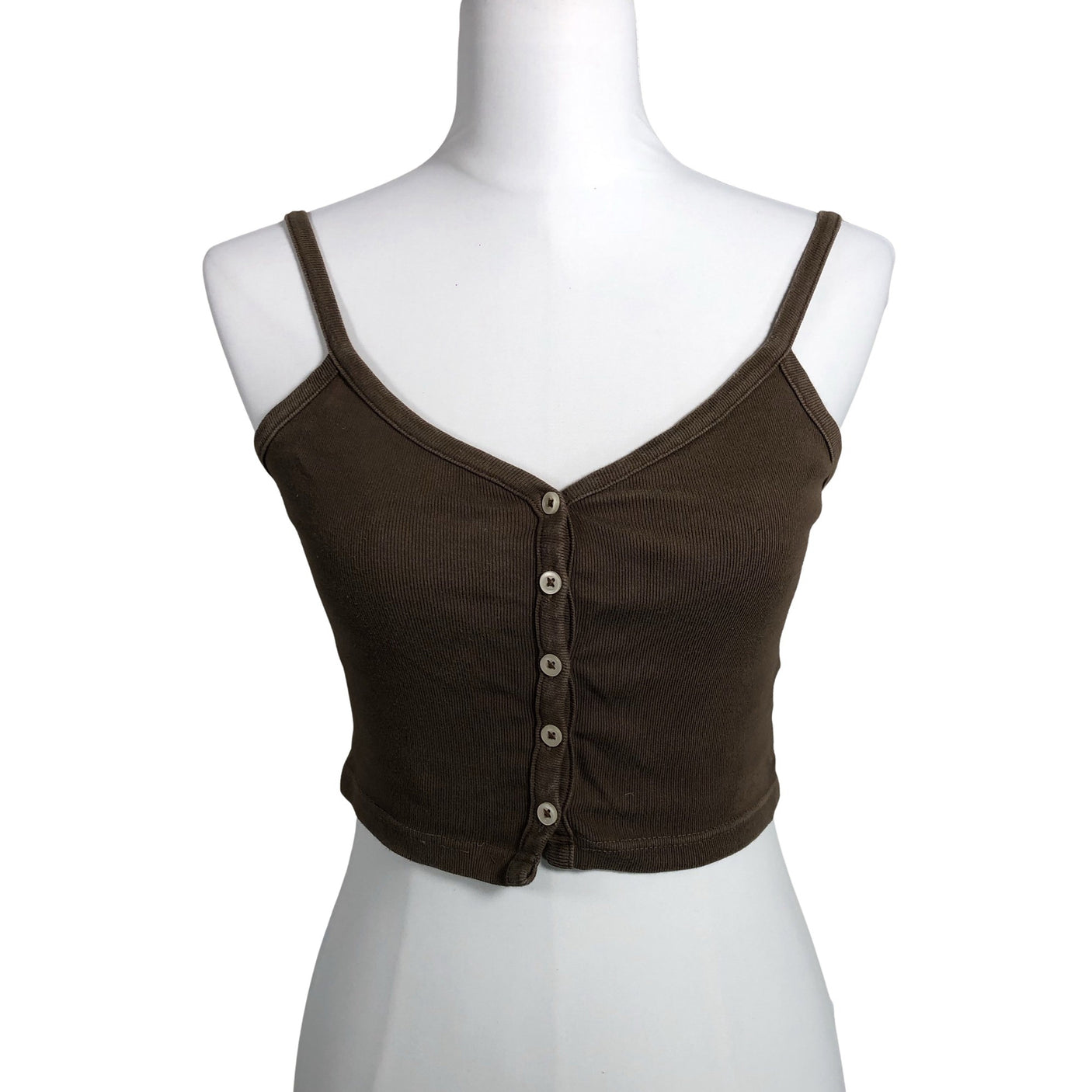 Naisten Brandy Melville - Trikootoppi, koko 34 - Ruskea (1)