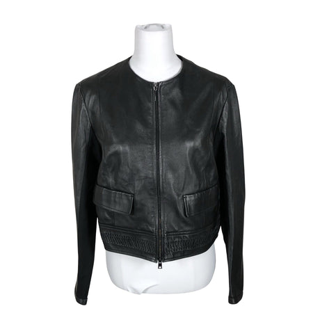 Naisten Marc Cain - Nahkatakki, koko 40 - Musta (2)