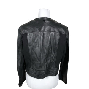 Naisten Marc Cain - Nahkatakki, koko 40 - Musta (3)