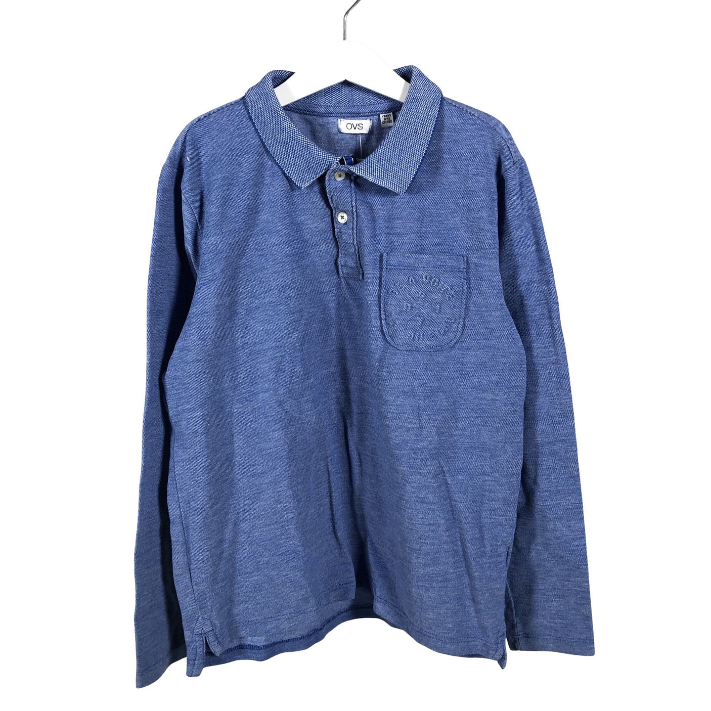 Poikien OVS - Pikeepaita, koko 146 - 152 - Sininen (1)