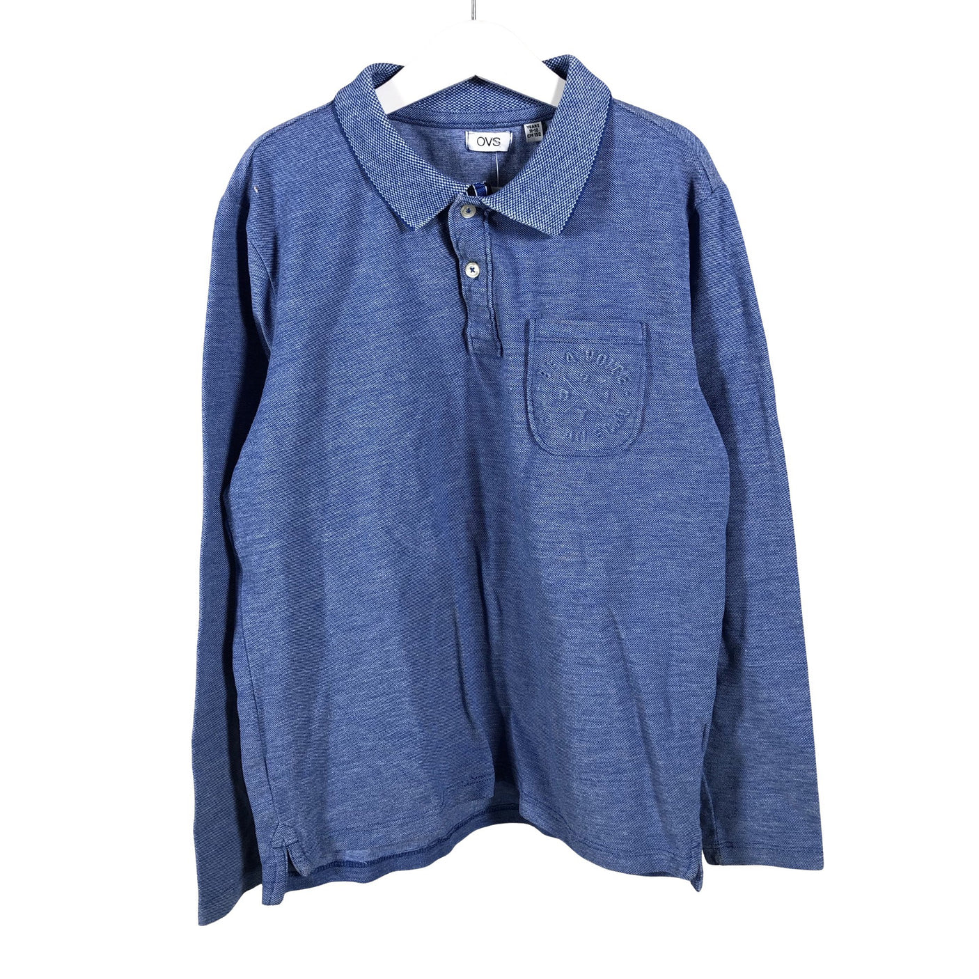 Poikien OVS - Pikeepaita, koko 146 - 152 - Sininen (2)