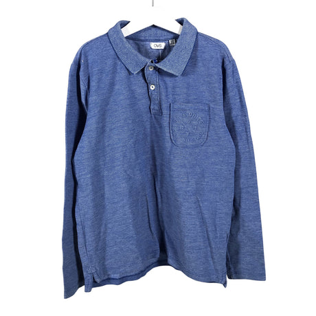 Poikien OVS - Pikeepaita, koko 146 - 152 - Sininen (2)