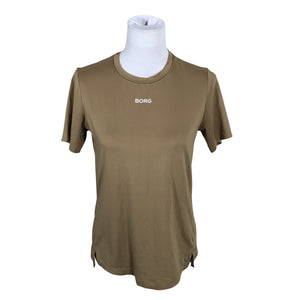 Naisten Björn Borg - Urheilupaita, lyhyet hihat, koko 36 - Beige (2)
