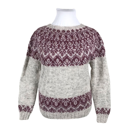 Naisten Handmade - Neulepaita, koko 42 - Harmaa ()