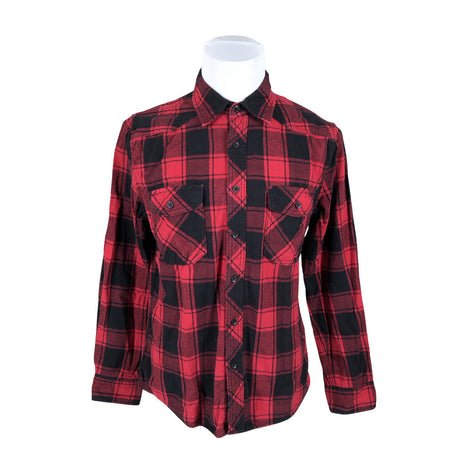 Miesten Brandit - Flanellipaita, koko M - Punainen ()