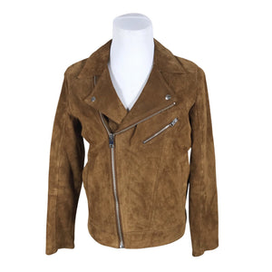 Miesten Jack & Jones - Nahkatakki, koko M - Ruskea (1)