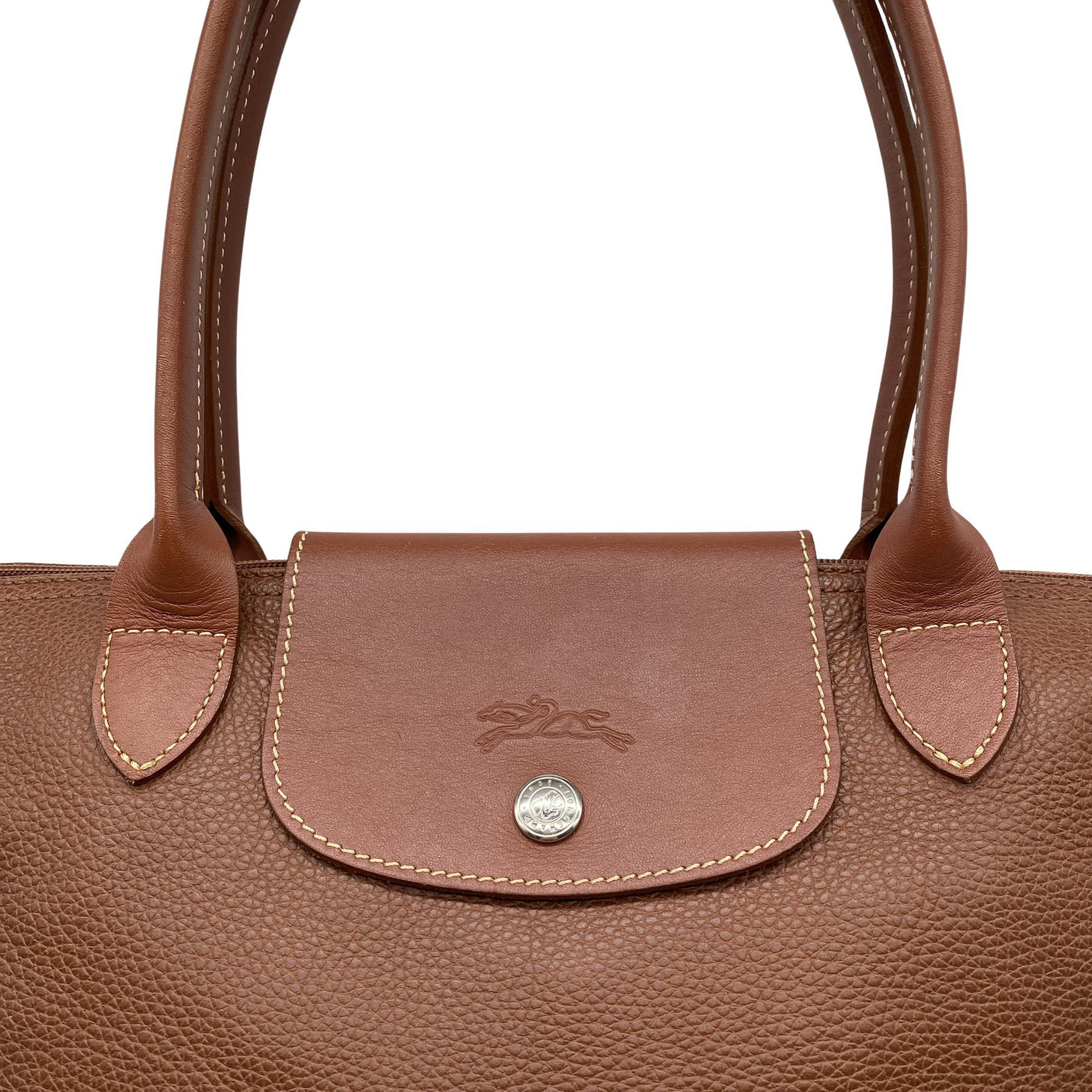 Naisten Longchamp - Käsilaukku, koko Maxi - Ruskea (3)