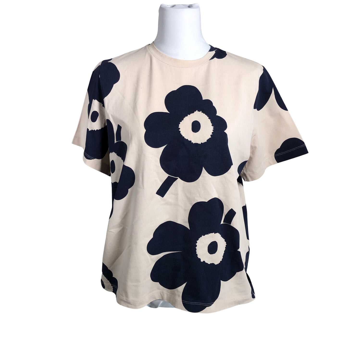 Naisten Marimekko - T-paita, koko 40 - Beige (1)