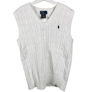 Unisex Polo Ralph Lauren - Neuleliivi, koko 146 - 152 - Valkoinen (2)