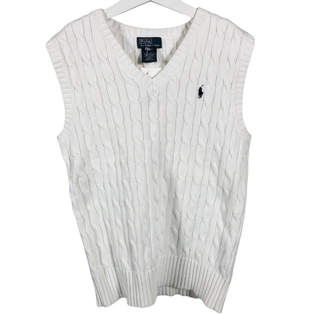 Unisex Polo Ralph Lauren - Neuleliivi, koko 146 - 152 - Valkoinen (2)