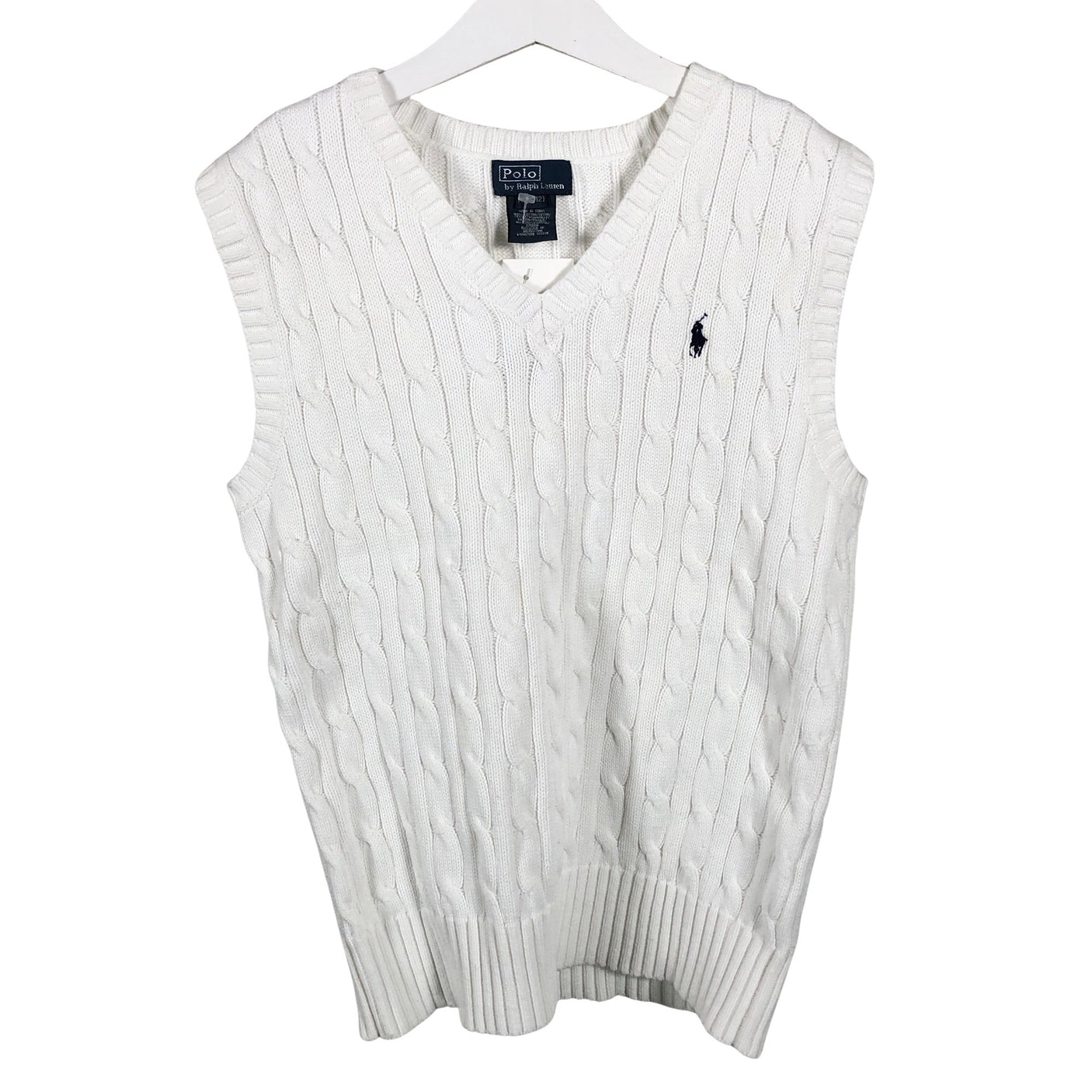 Unisex Polo Ralph Lauren - Neuleliivi, koko 146 - 152 - Valkoinen (1)