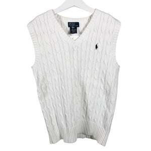 Unisex Polo Ralph Lauren - Neuleliivi, koko 146 - 152 - Valkoinen (1)