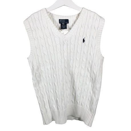 Unisex Polo Ralph Lauren - Neuleliivi, koko 146 - 152 - Valkoinen ()