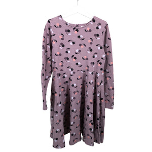 Tyttöjen Polarn O. Pyret - Trikoomekko, koko 128 - 134 - Violetti (1)