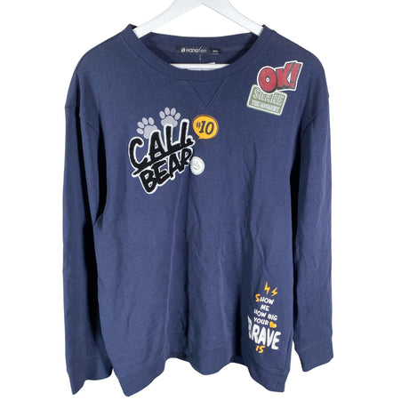 Miesten Hangten - Collegepaita, koko XXL - Sininen ()