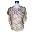 Naisten Claire.dk - Lyhythihainen pusero, koko 34 - Beige ()