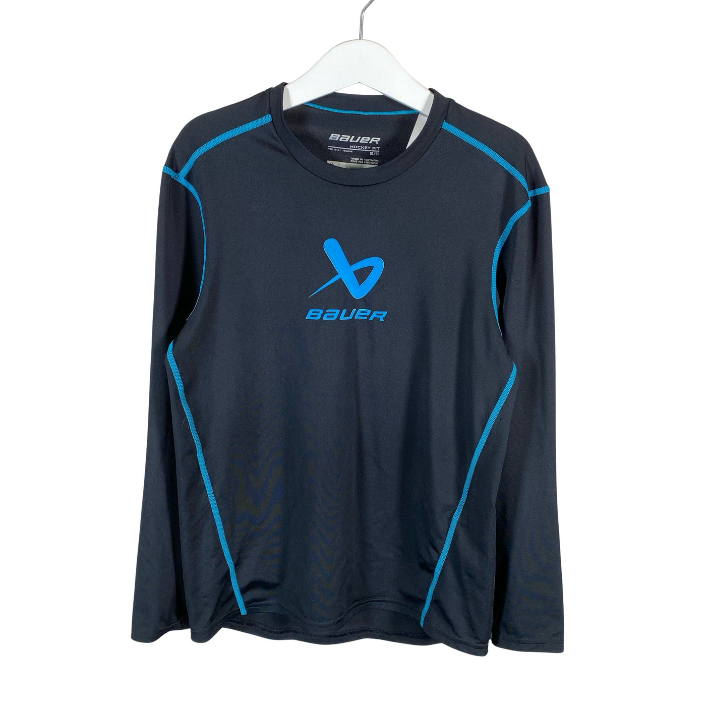 Unisex Bauer - Urheilupaita, pitkät hihat, koko 140 - 146 - Musta (1)