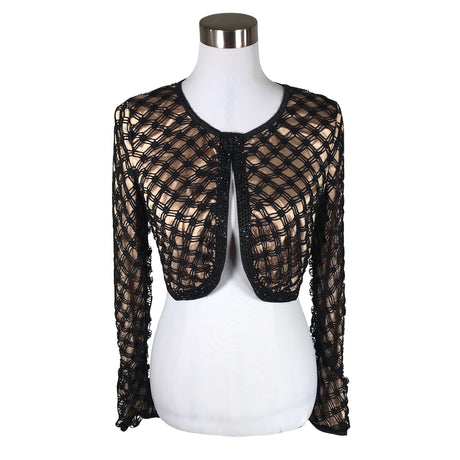 Naisten Luxe Collection - Juhlabolero, koko 38 - Musta ()