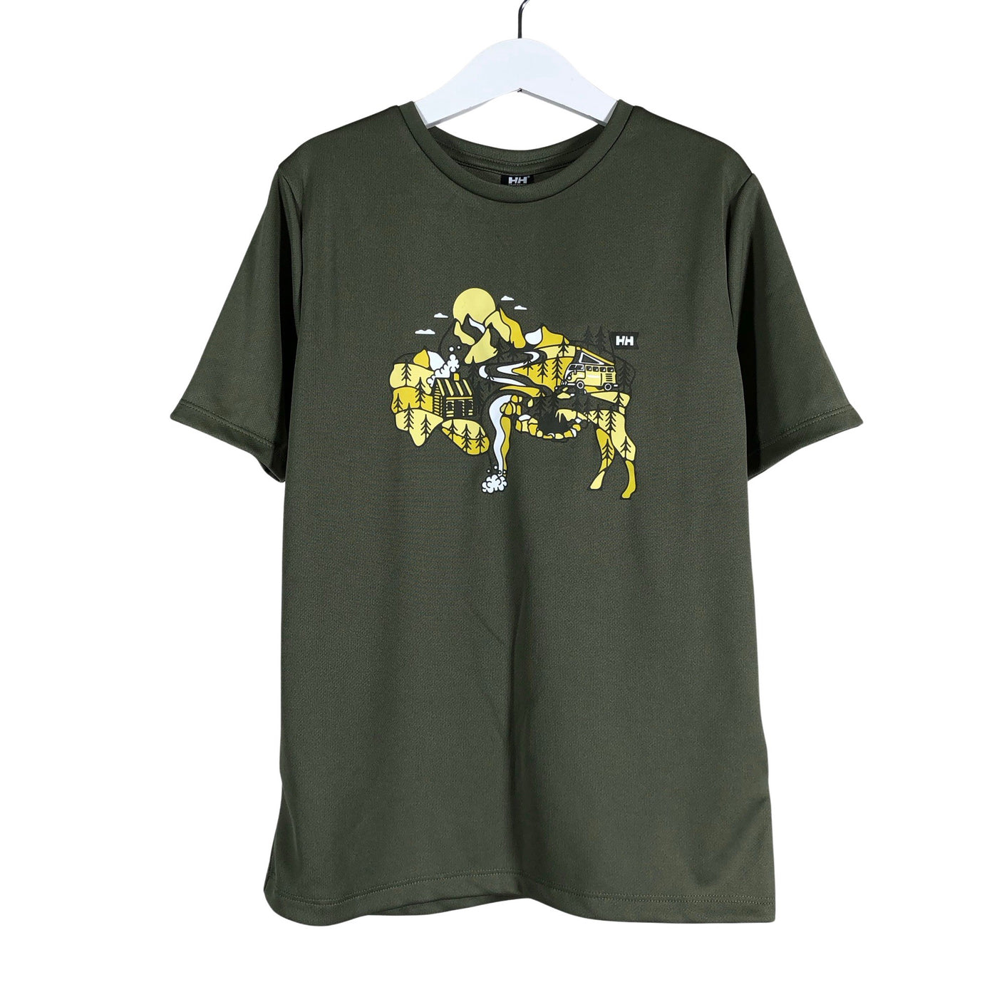 Poikien Helly Hansen - Urheilupaita, koko 134 - 140 - Vihreä (1)