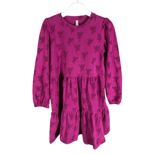 Tyttöjen Coccodrillo - Trikoomekko, koko 116 - 122 - Violetti (1)