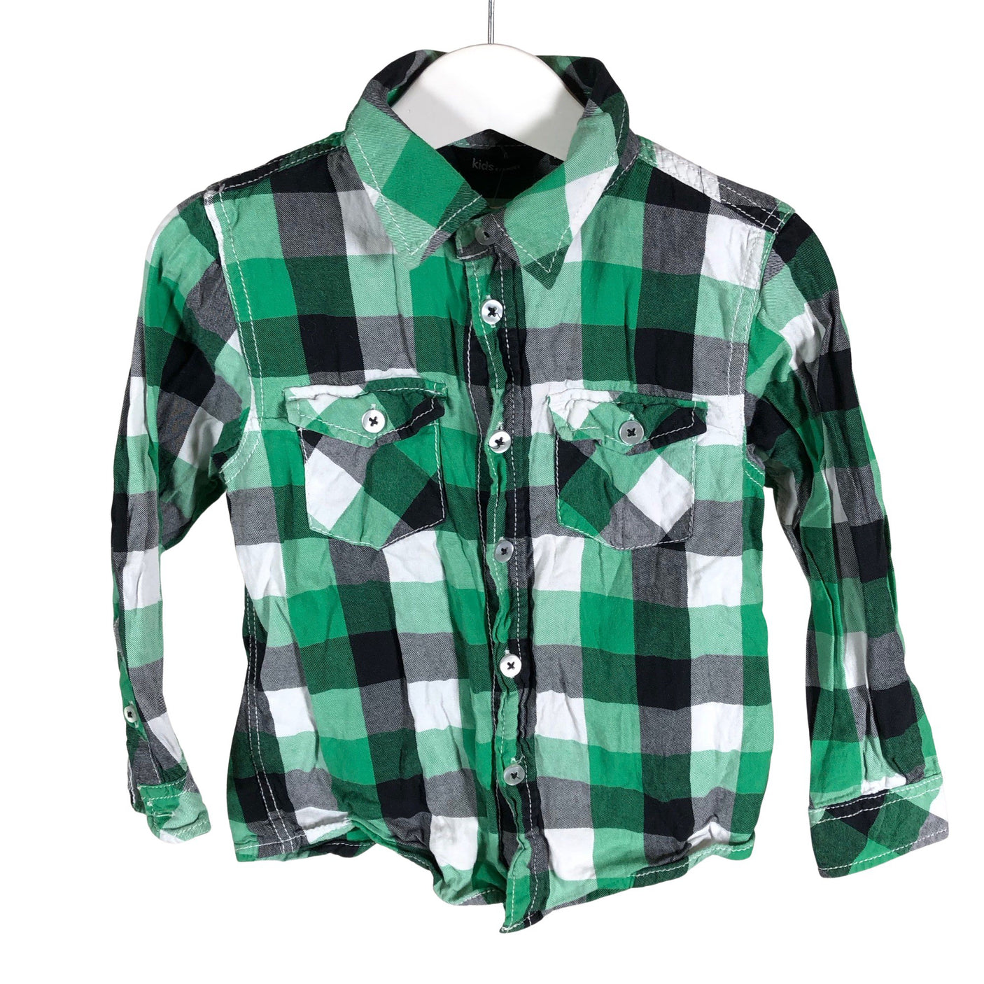 Unisex Lindex - Kauluspaita, koko 98 - 104 - Vihreä (1)