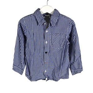 Unisex Kinderit - Kauluspaita, koko 104 - 110 - Sininen (1)
