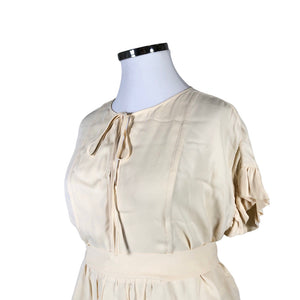 Naisten by Malene Birger - Lyhythihainen pusero, koko 42 - Beige (3)