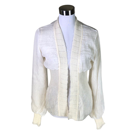 Naisten Sportmax - Neuletakki, koko 38 - Luonnonvalkoinen ()